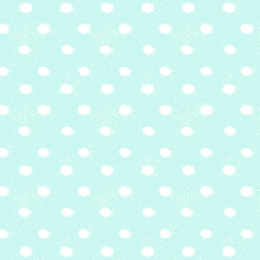 Snowball Polka Dot Pattern Painting by Jen Montgomery