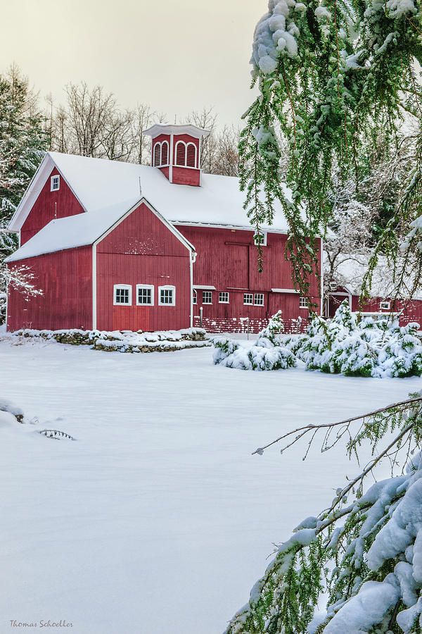 Snowbound Kent Barn by T-S Photo Art Snowbound Kent Barn by T-S Photo Art