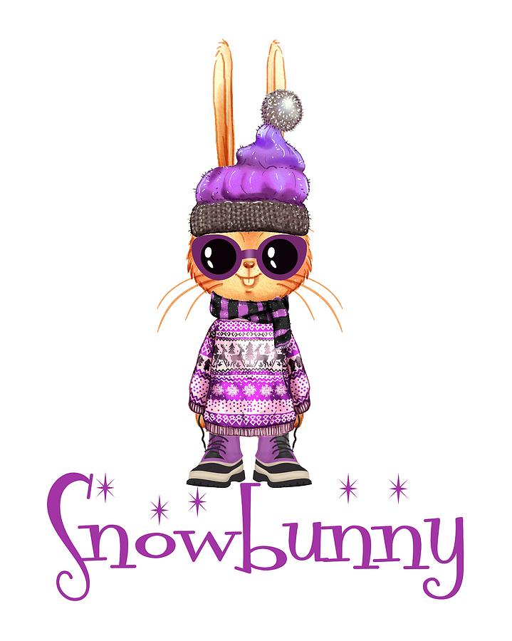 Snowbunny in Ultra Violet Photograph by Doreen Erhardt