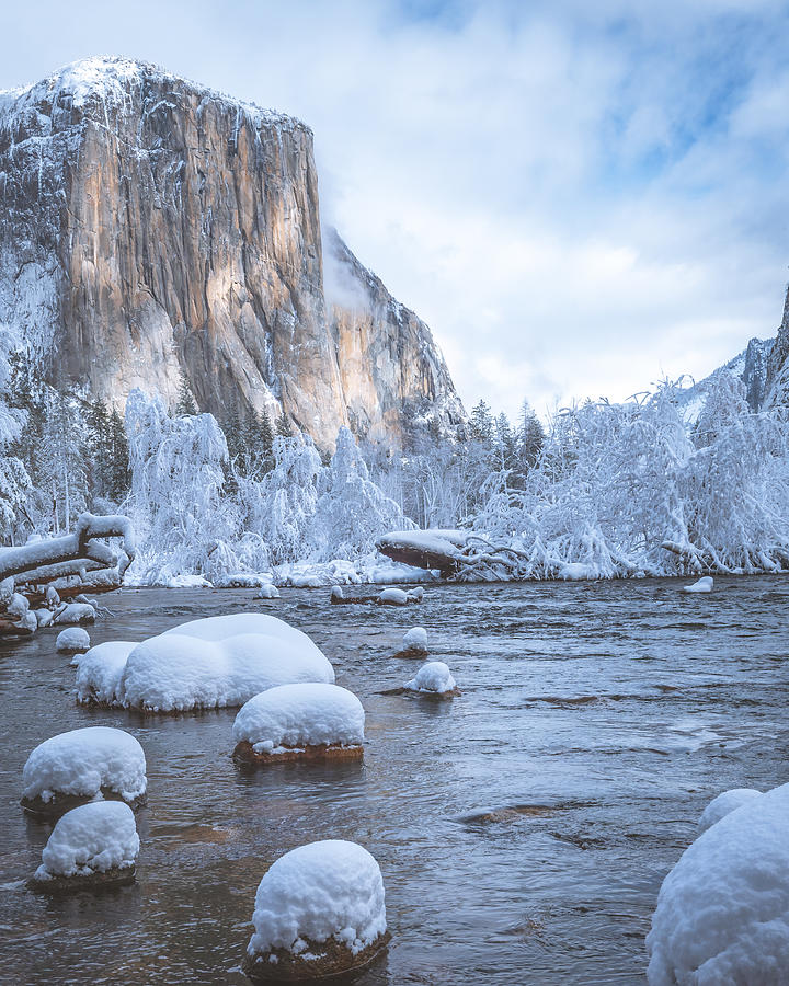 Snowfall On Yosemite Photograph by Syed Iqbal