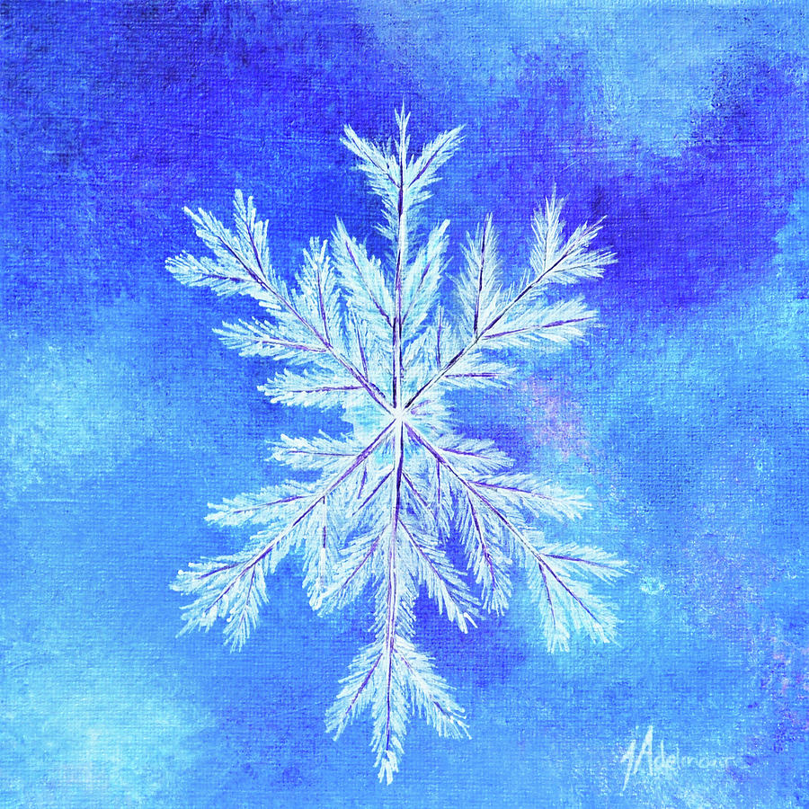 Snowflake Crystals Painting by Jessie Adelmann