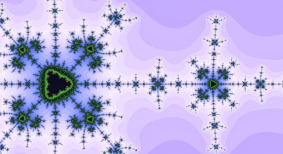 Snowflake Fantasy Purple Digital Art by Don Northup