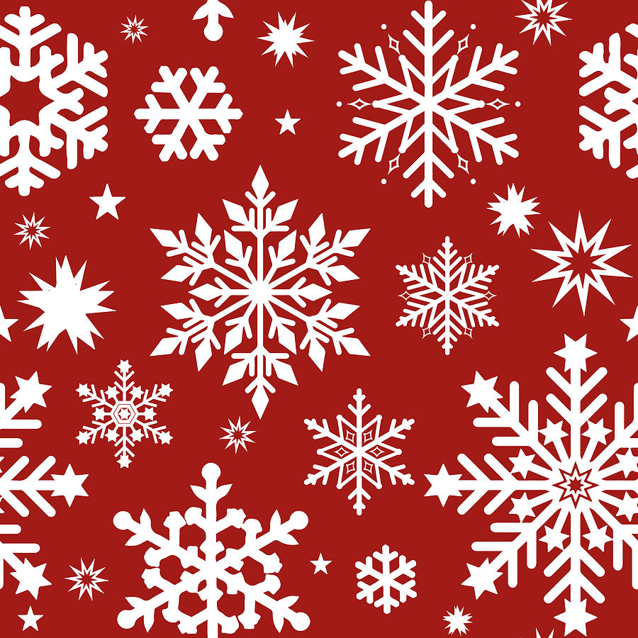 Snowflake Pattern Digital Art by Tina Lavoie - Fine Art America