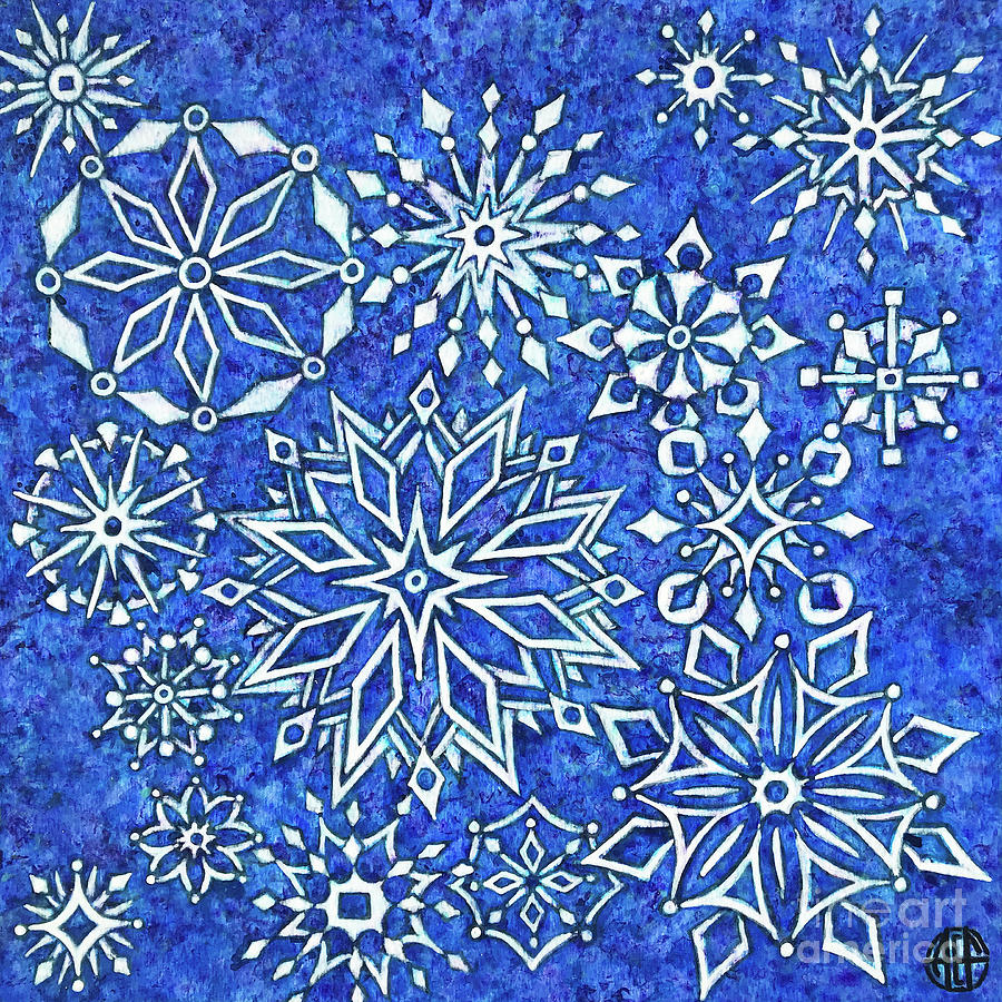 Snowflake Tapestry Painting by Amy E Fraser