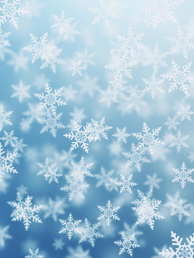 Snowflakes Background Photograph by Loops7