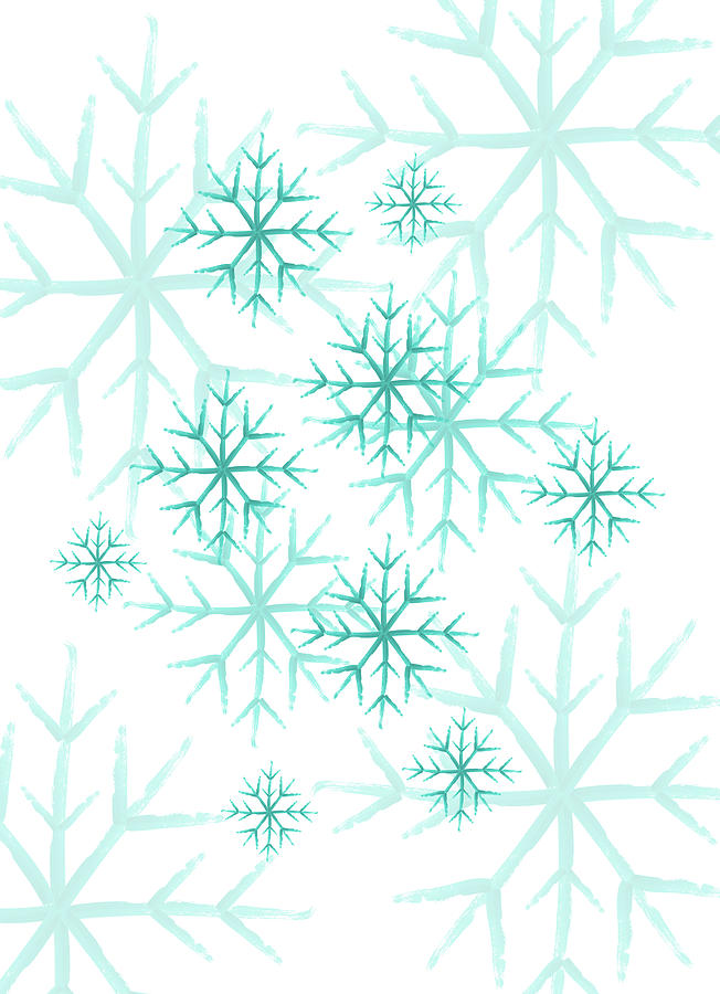 Snowflakes in blue by Jocelyn Friis Snowflakes in blue by Jocelyn Friis