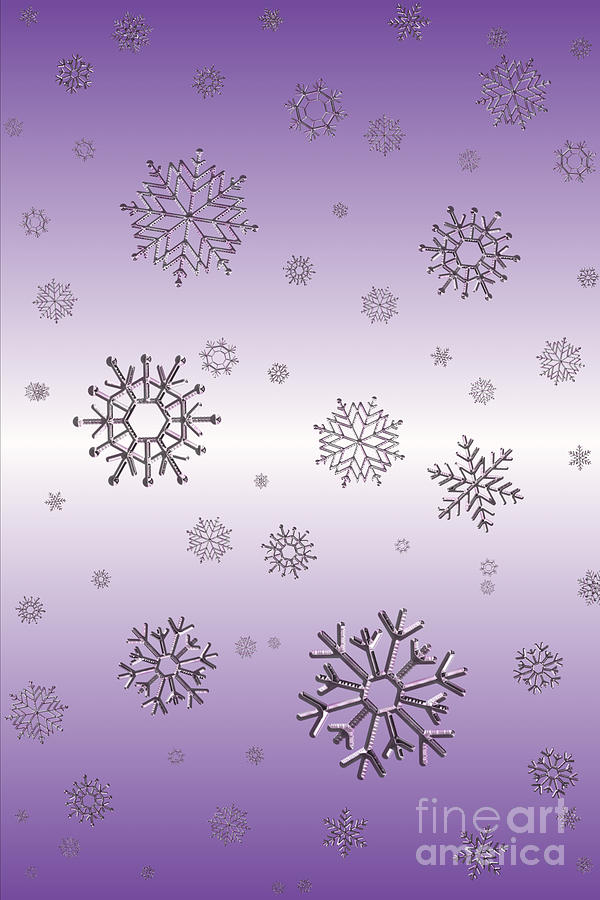 Snowflakes  Digital Art by Rachel Hannah