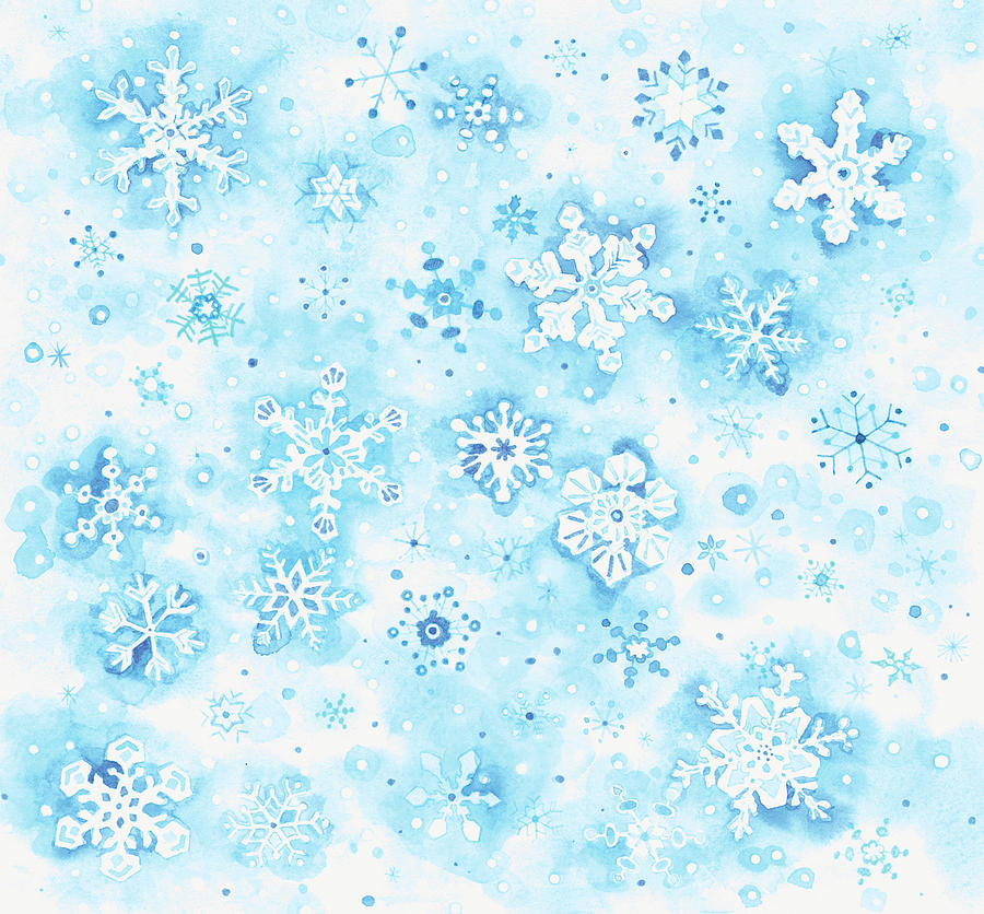 Snowflakes Painting by Wendy Edelson