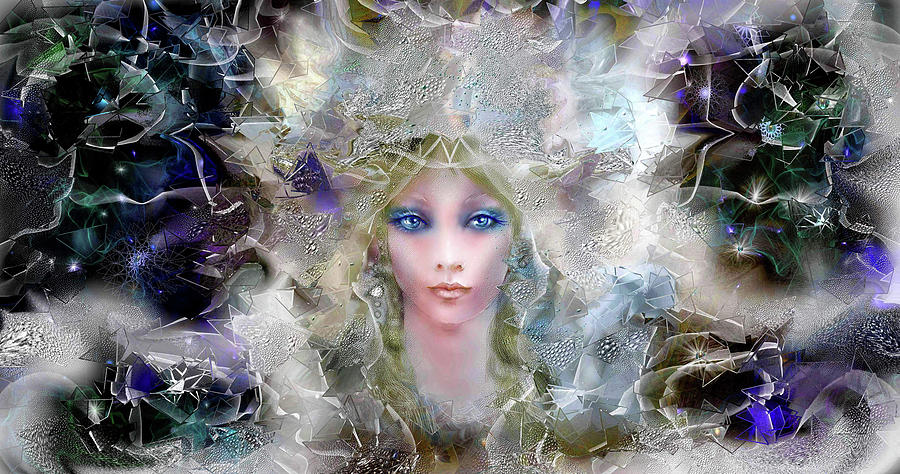 Portrait Digital Art - Snowmaid 2 by Natalia Rudzina