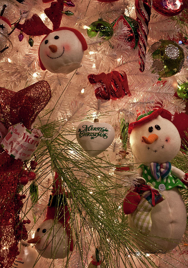 Snowman Christmas Tree Photograph by Joann Copeland-Paul