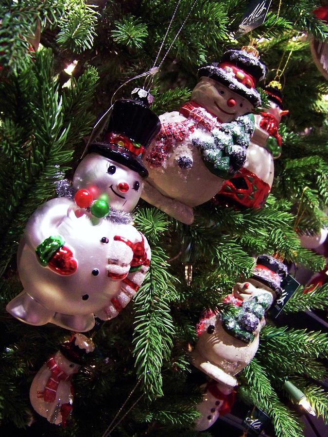Snowmen Ornaments Photograph by Julie Rauscher