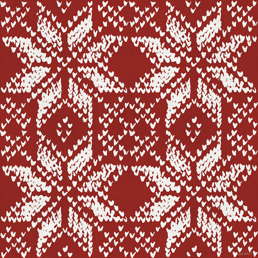 Pattern Painting - Snowplace Like Home Pattern Ve by Anne Tavoletti