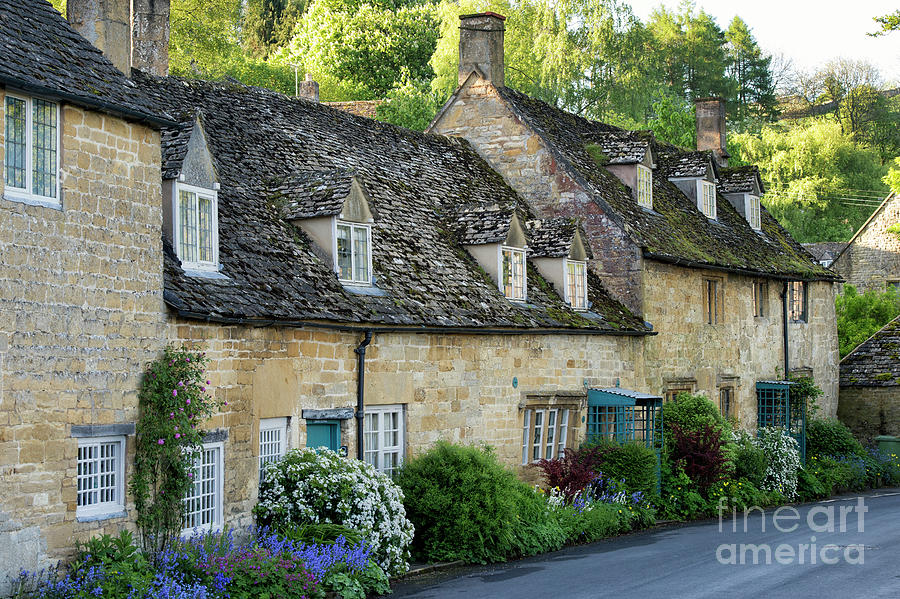 Spring Photograph - Snowshill Cottages in Spring by Tim Gainey