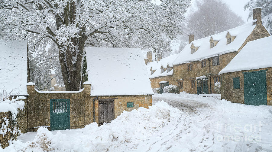 Snowshill in the Snow Photograph by Tim Gainey