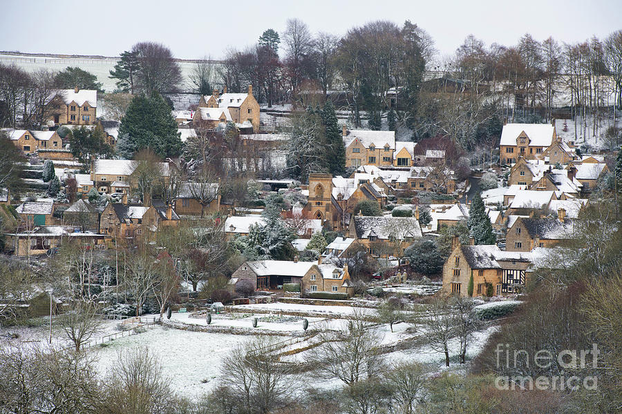 Snowshill in Winter Photograph by Tim Gainey
