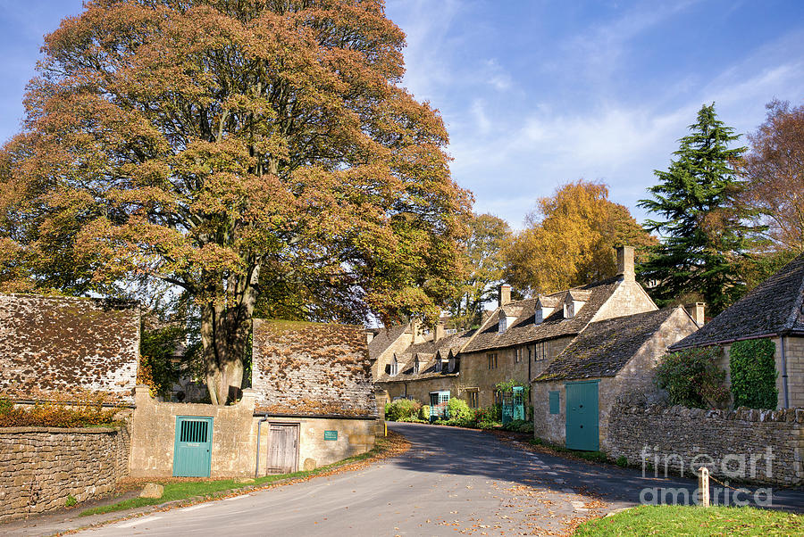 Snowshill Village in Autumn Photograph by Tim Gainey