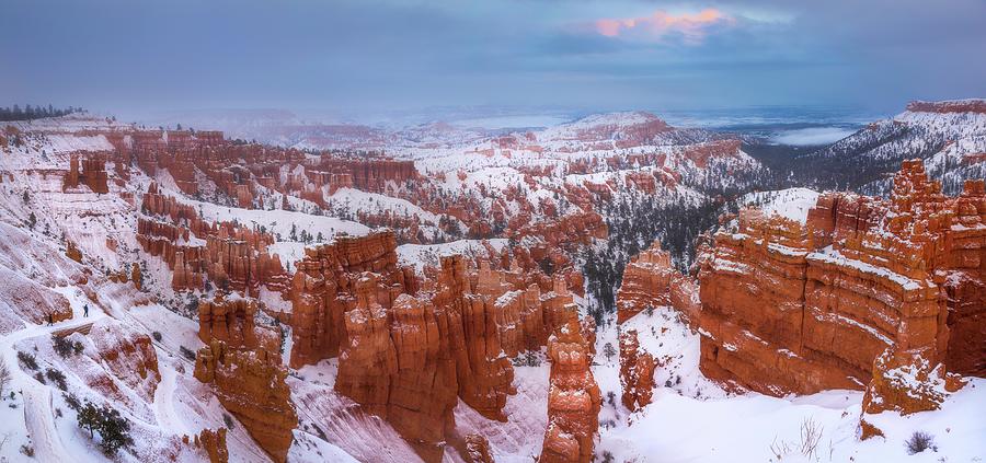 Snowstorm At Bryce Canyon Photograph by Owen Weber