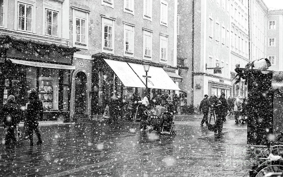 Snowstorm in Salzburg Photograph by John Rizzuto