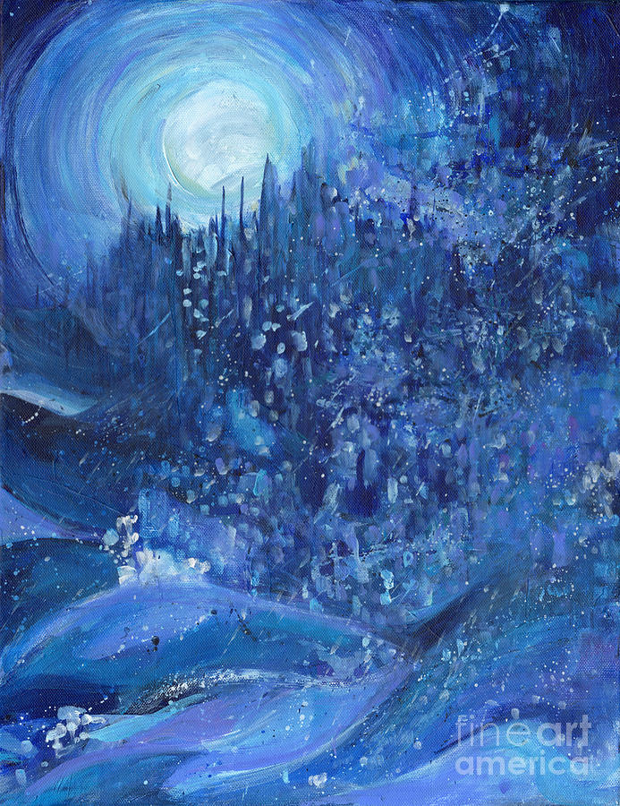 Snowstorm Painting by Tanya Filichkin