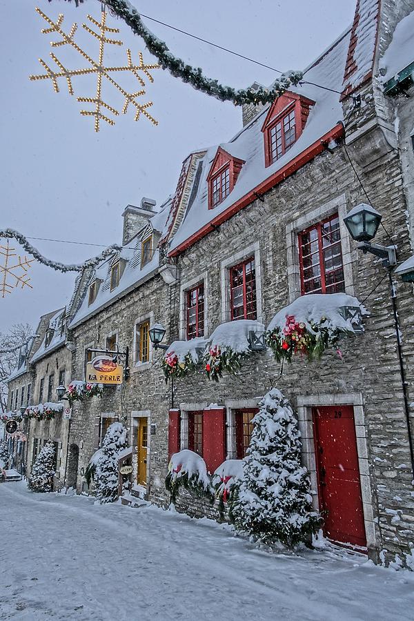 Winter Photograph - Quebec Citys Winter Wonderland by Patricia Caron