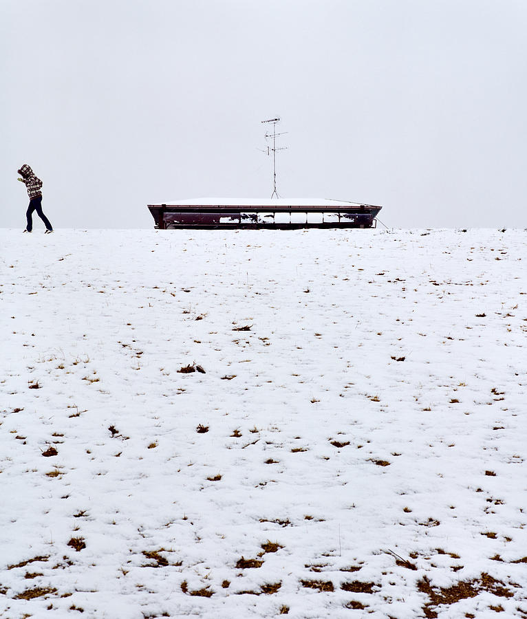 Winter Photograph - Snowy Day by Veinaveina
