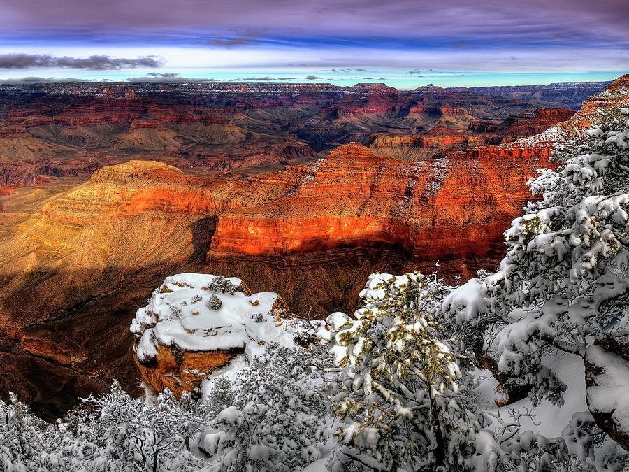 Snowy Grand Canyon Iv Photograph by David Drost - Fine Art America