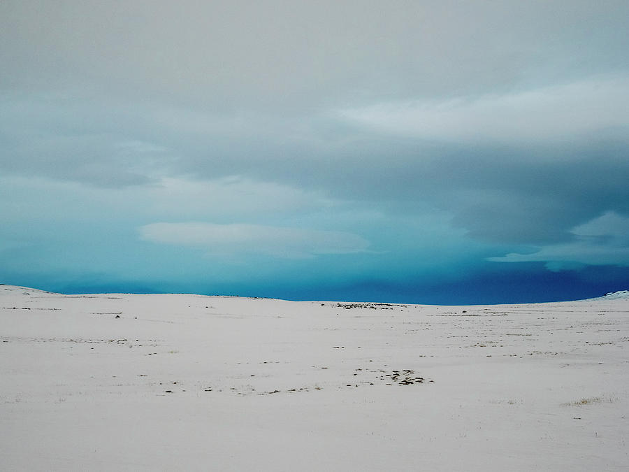 Summer Photograph - Snowy Landscape Near Krafla Power Plant by Tamboly Photodesign