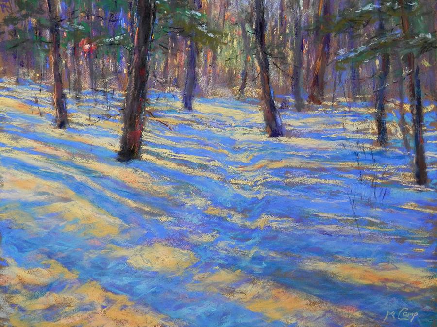 Snowy Path Painting by Michael Camp