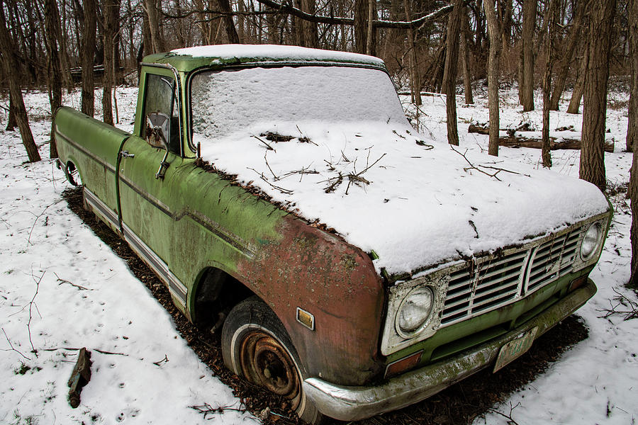 Snowy Pickup Photograph by Jeff Roney - Fine Art America