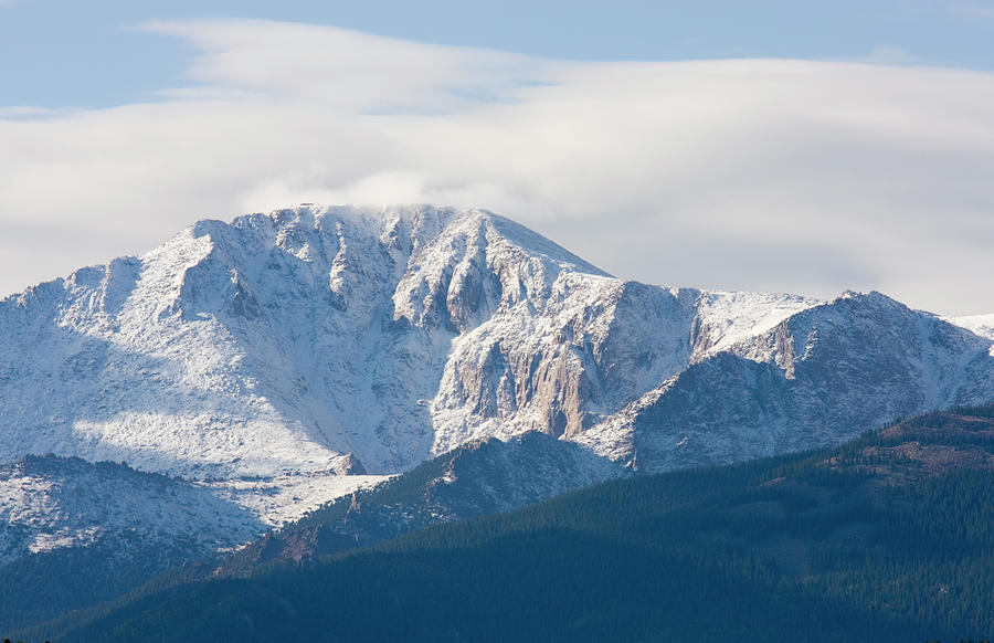 Snowy Pikes Peak Photograph by Swkrullimaging