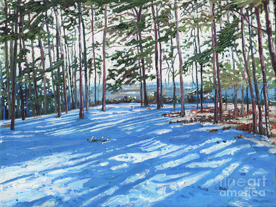 Snowy Ridge Painting by Helen White