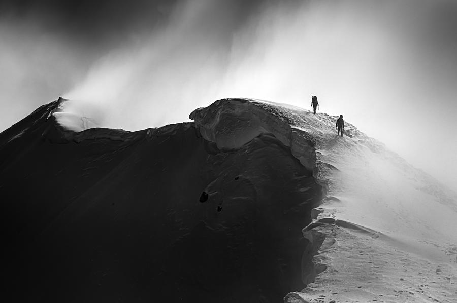 Snowy Ridge Walk Photograph by Sandi Bertoncelj