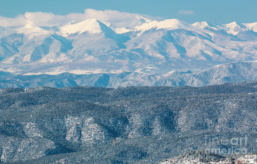 Snowy Sangre de Cristo Range Photograph by Steven Krull