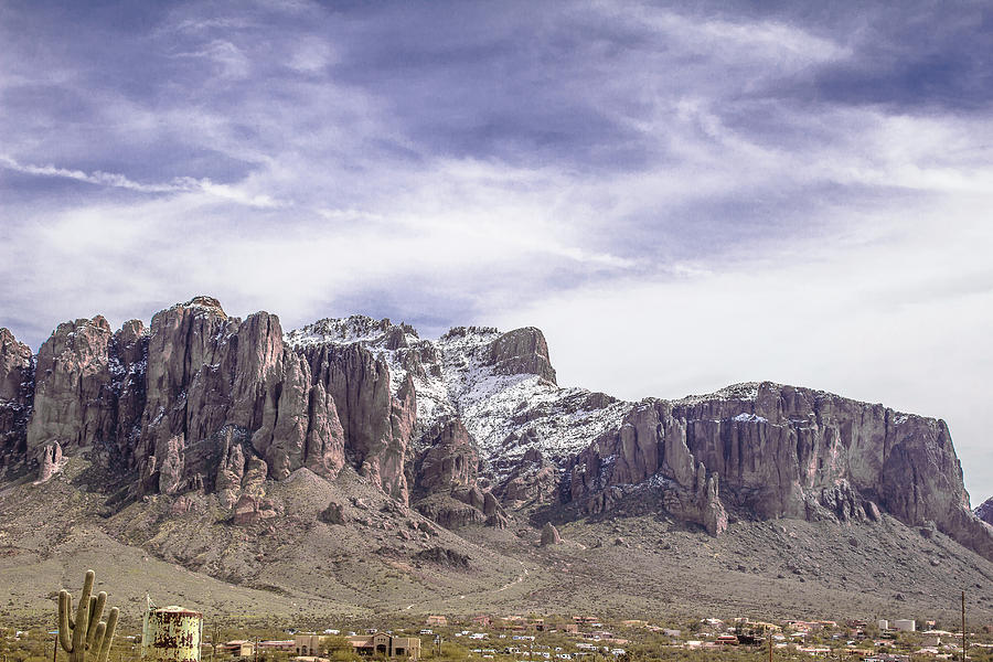 Snowy Superstitions Photograph by Darrell Foster