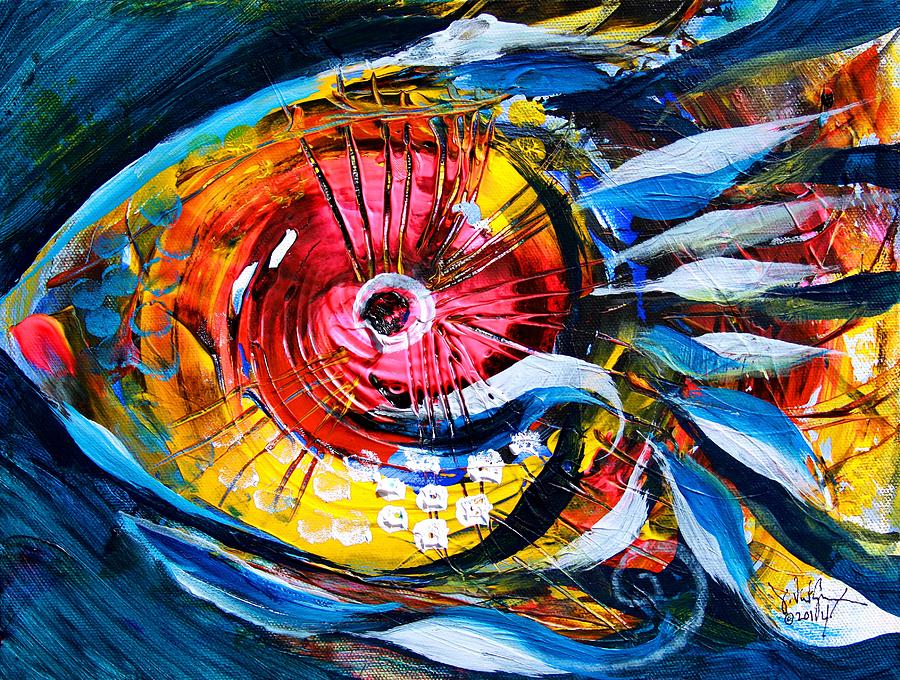 Fish Painting - So, Yep, its Pink Eye Fish by J Vincent Scarpace