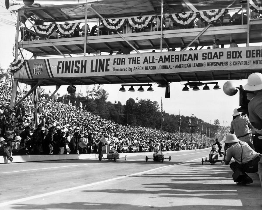 Soap Box Derby Photograph by Hulton Archive