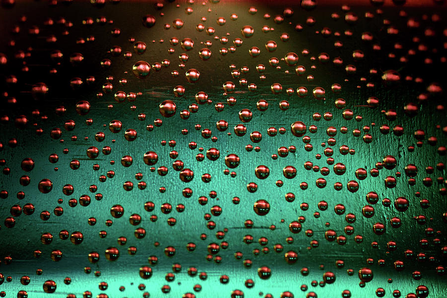 Soap bubbles macro Mixed Media by Lisa Stanley