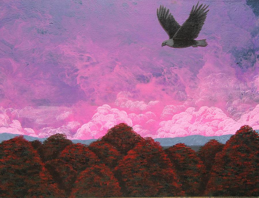 Soaring On Eagles Wings Painting