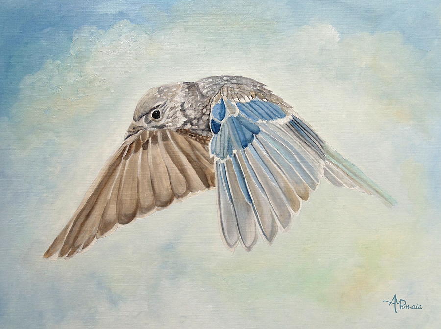 Soaring Quicksilver Painting by Angeles M Pomata