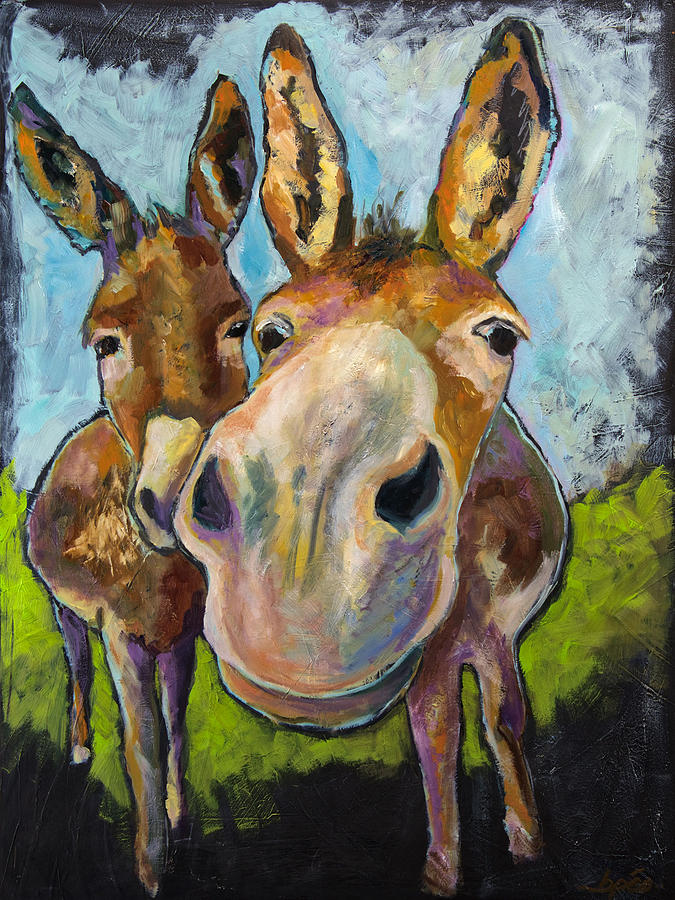 Horse Painting - Sobrinos by Brenda Peo