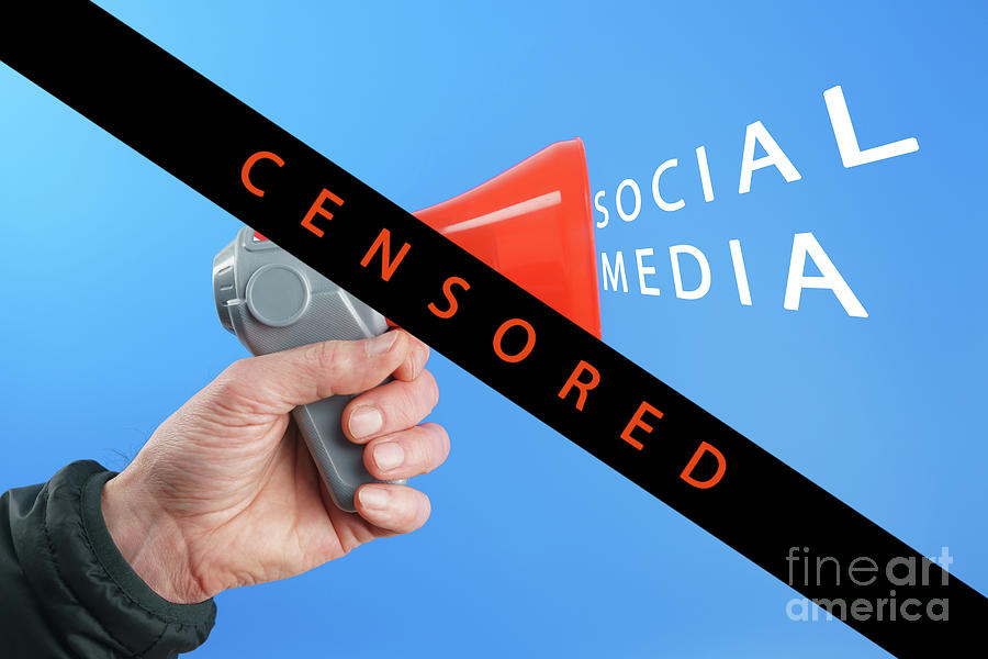 Social Media Censorship Photograph By Wladimir Bulgar/science Photo ...