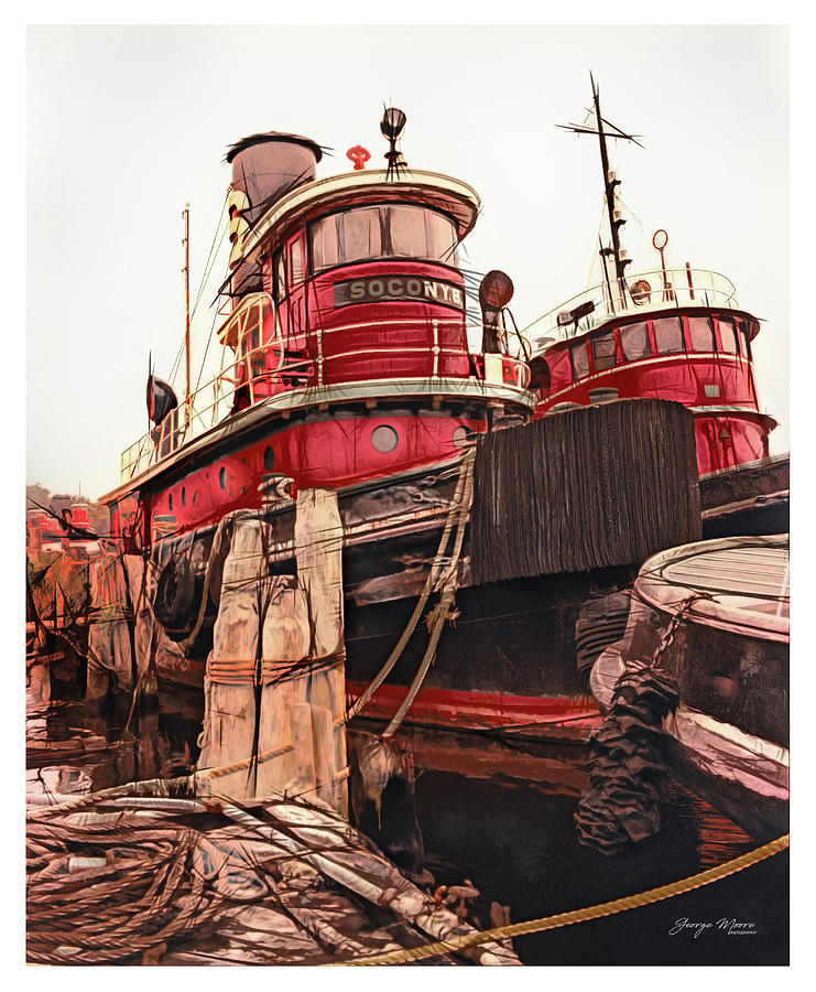 Socony 8 Tugboat Photograph by George Moore