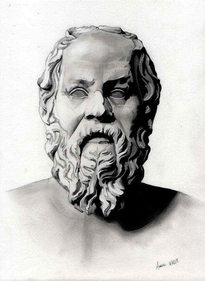 Socrates Drawing by Amine BENTABIB