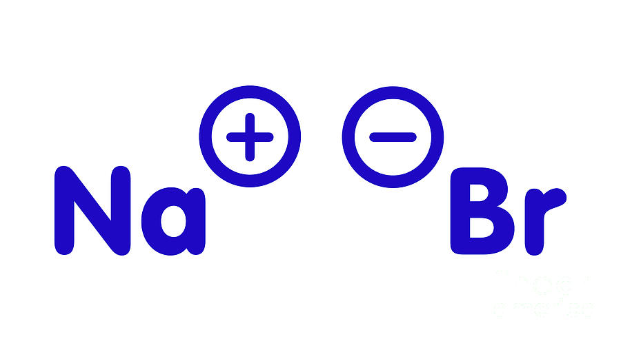 Sodium Bromide Salt Chemical Structure Photograph by Molekuul/science ...