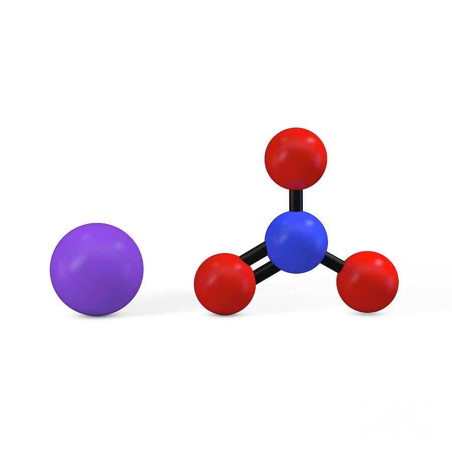 Sodium Nitrate Molecule Photograph by Adam Brackenbury/science Photo ...