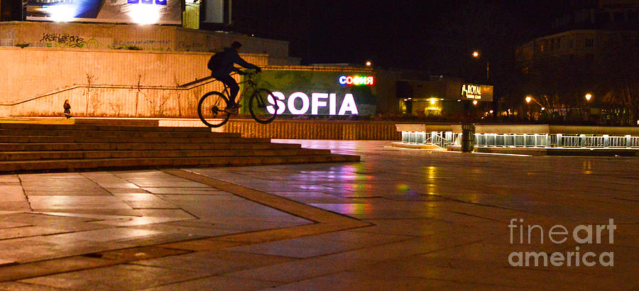 Sofia night rider Photograph by Yavor Mihaylov