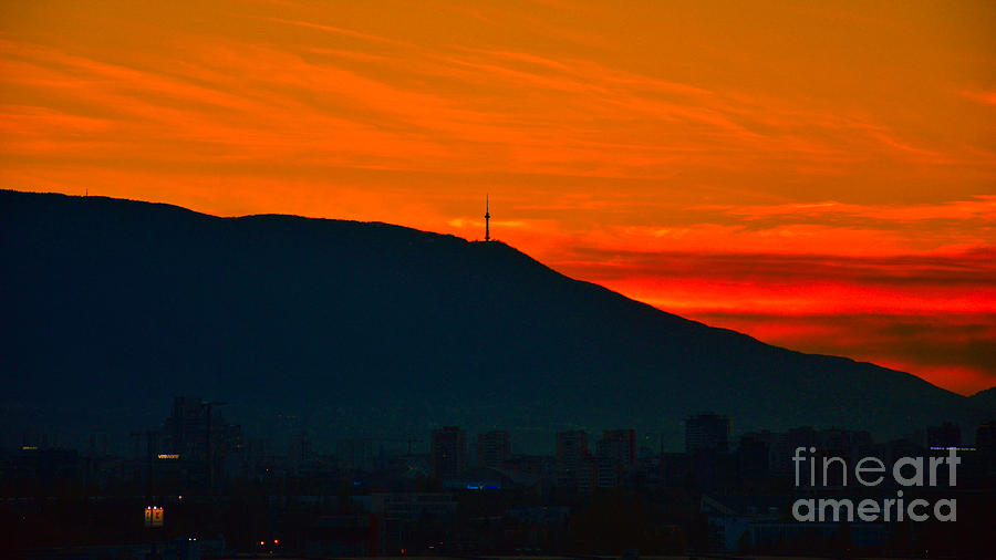Sofia South Sunset Photograph by Yavor Mihaylov