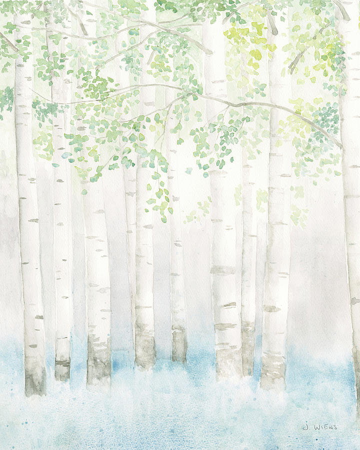 Soft Birches II Painting by James Wiens Soft Birches II Painting by James Wiens