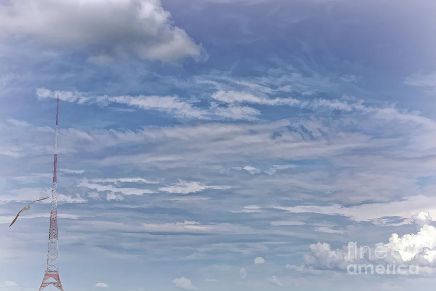 Soft Clouds over Gandy Bridge Beach, Tampa, Florida Photograph by Rebecca Carr