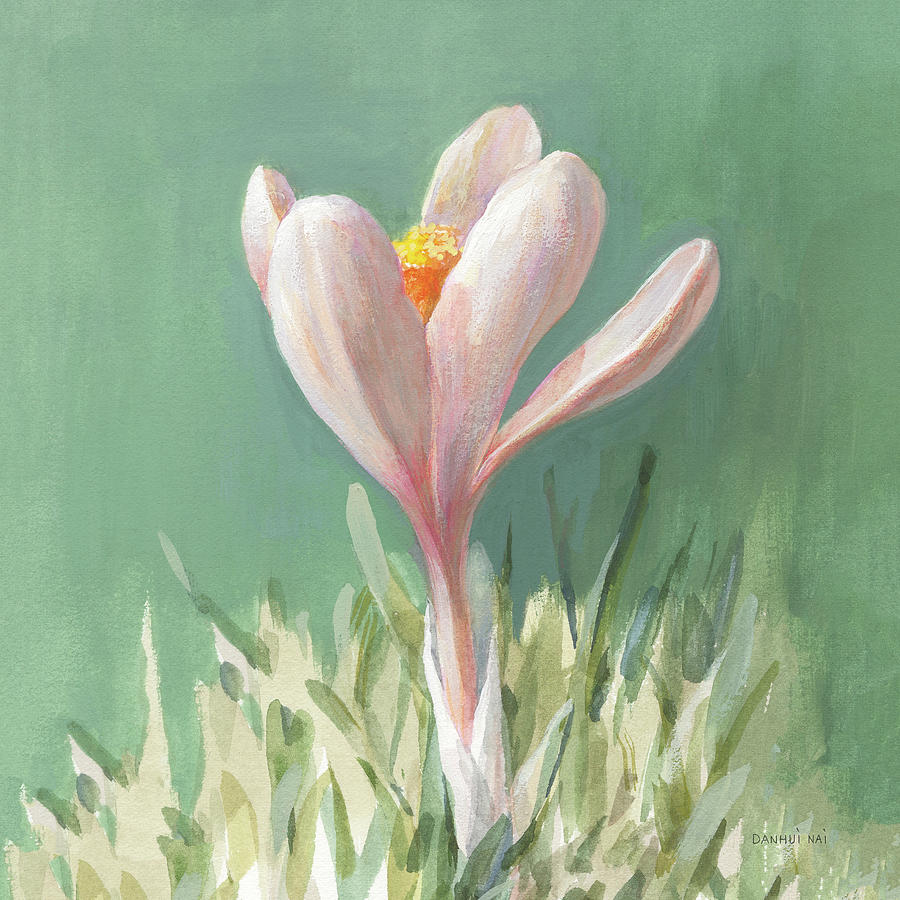 Flower Painting - Soft Crocus by Danhui Nai